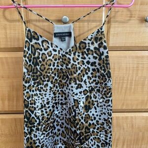 Banana Republic Leopard Print Cami Racerback Top XS